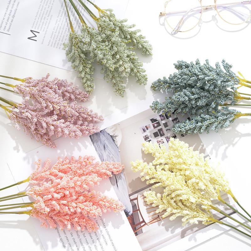 Small Fresh Imitation Triticum Aestivum Bouquet For Home Office Decor And Photography Props