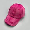 Korean Retro Broken Style Baseball Hat New Men Women Gradient Sunshade Distress Breathable Street Versatile Fashion Snapback Cap