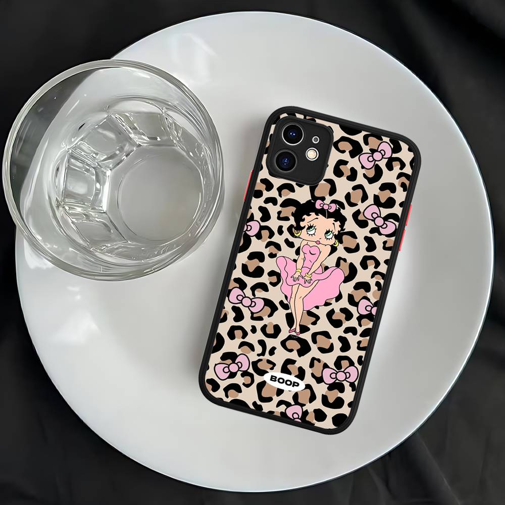 B-Betty Cute B-Boop Phone Case For iPhone 11 12 13 14 15 16 Pro Plus X XS MAX Matte Bumper Shockproof Cover