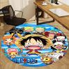 One Piece Pattern Round Rug, Indoor/Outdoor Mat, for Picnic, Gameroom, Bedroom, Office, Living Room, Home Decor Carpet, Birthday Gift