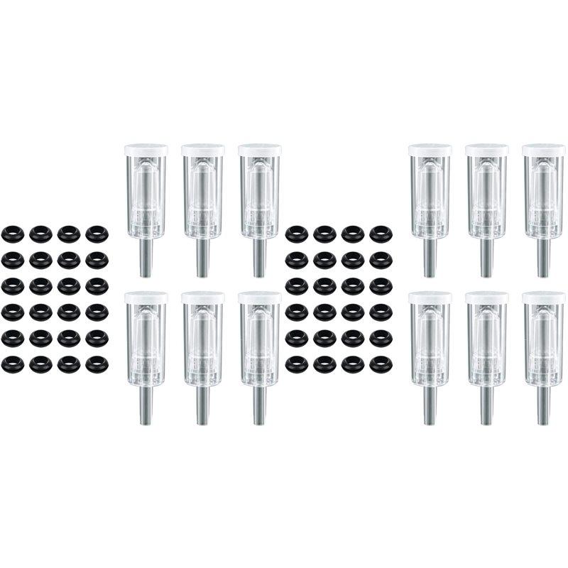 J1UL1N 12X Airlocks For Fermenting,Fermentation Airlock With Silicone Grommet, For Preservation,Brewing,Beer, Wine, Sauerkraut