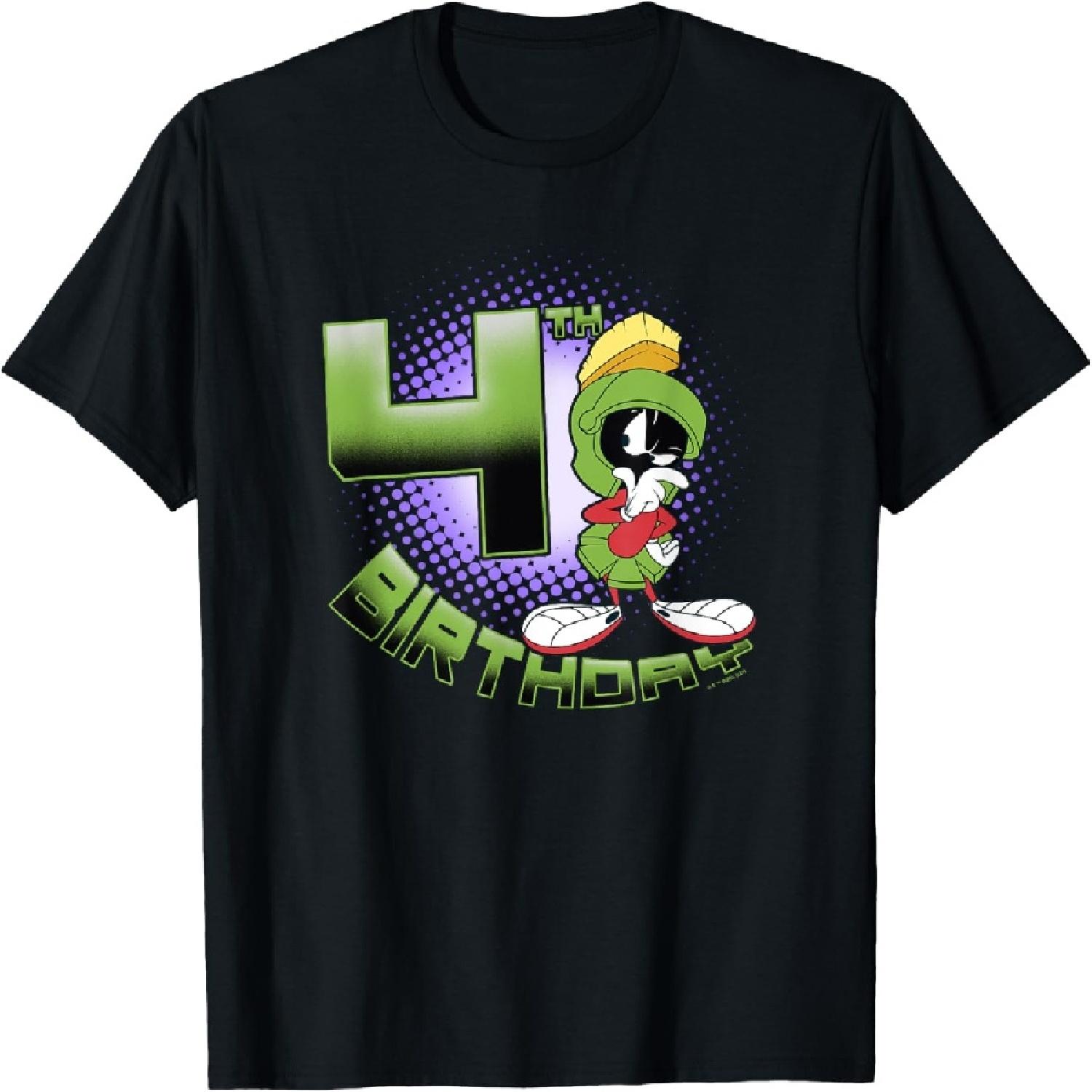 Looney Tunes Marvin The Martian 4th Birthday T-Shirt XXXXXL разноцветный