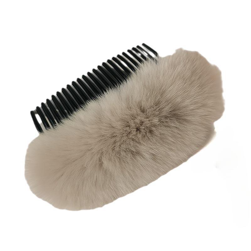 Hair comb hai forehead finishing and storage artifact, back of head plush hair accessories, hair comb insertion comb bangs hair card woman
