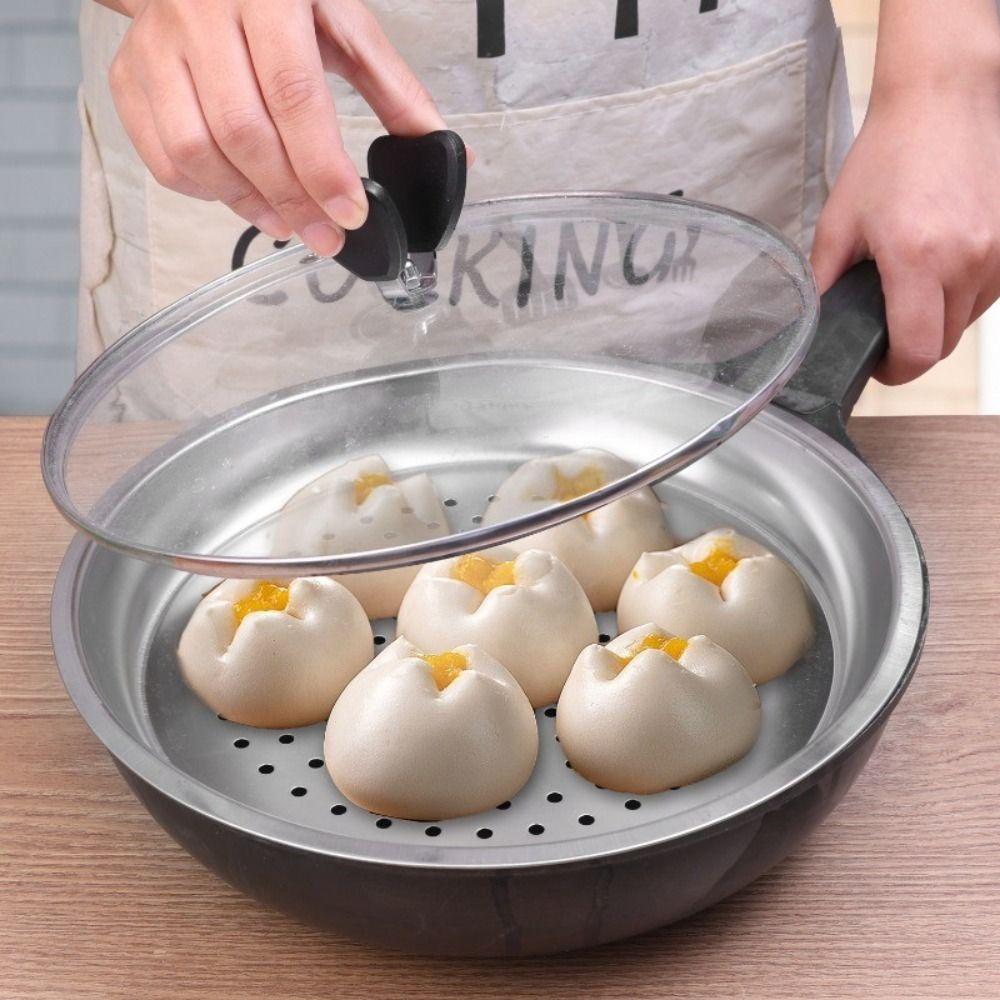 28/30/32/34cm Stainless Steel Steaming Tray Dumplings Fish Steaming Rack New Kitchen Wok