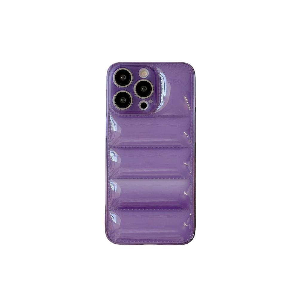 iPhone 13 Down Jacket Material Phone Case for 14 Pro Max & 12. Anti-Fall Cross-Border Soft Shell.