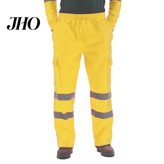 Pantaloni Resistenti agli Strappi da Lavoro Vita Elastica Tessuto Resistente agli Strappi Alta Visibilità Caldi Pantaloni Strisce Riflettenti a Doppio Strato Sicurezza Indumenti da Lavoro Robusti