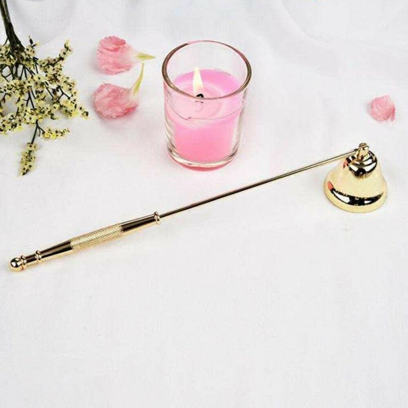 Stainless Steel Candle Snuffer Set Wicks Home Tool Long Handle Bell Fire Extinguisher Lighter Candle Trimmer Accessories Decor