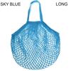 Reusable Cotton Mesh Bag Shopping String Fishnet Net Turtle Bags Storage Handbag Tote Woven Net Tote Environmental Protection
