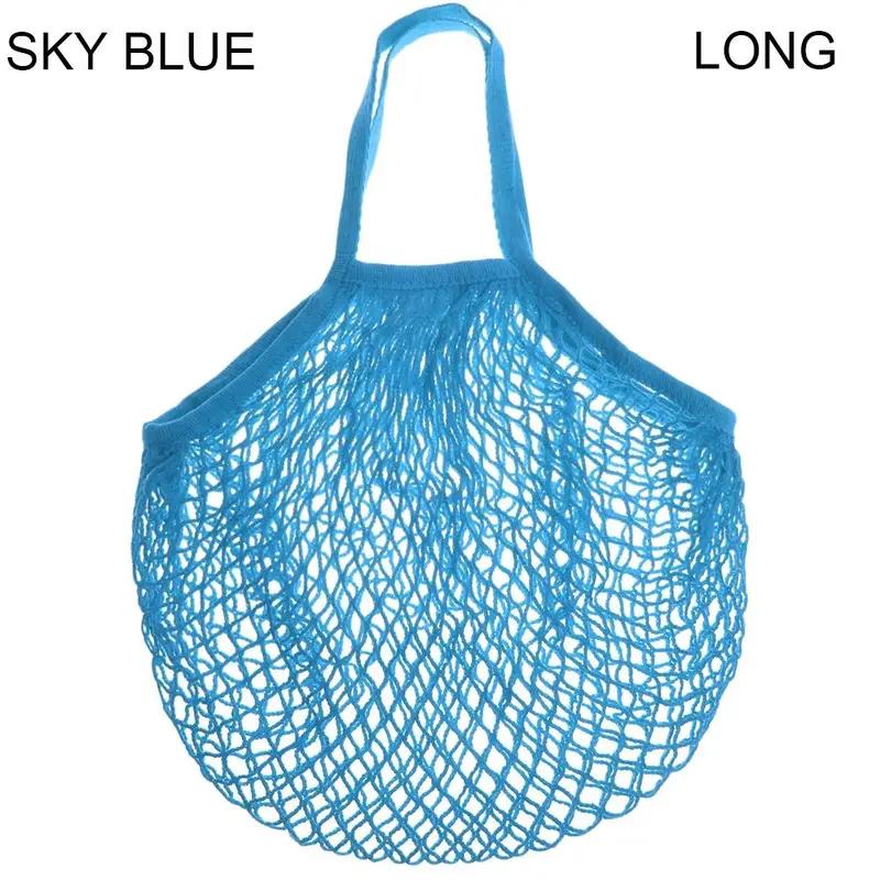 Reusable Cotton Mesh Bag Shopping String Fishnet Net Turtle Bags Storage Handbag Tote Woven Net Tote Environmental Protection