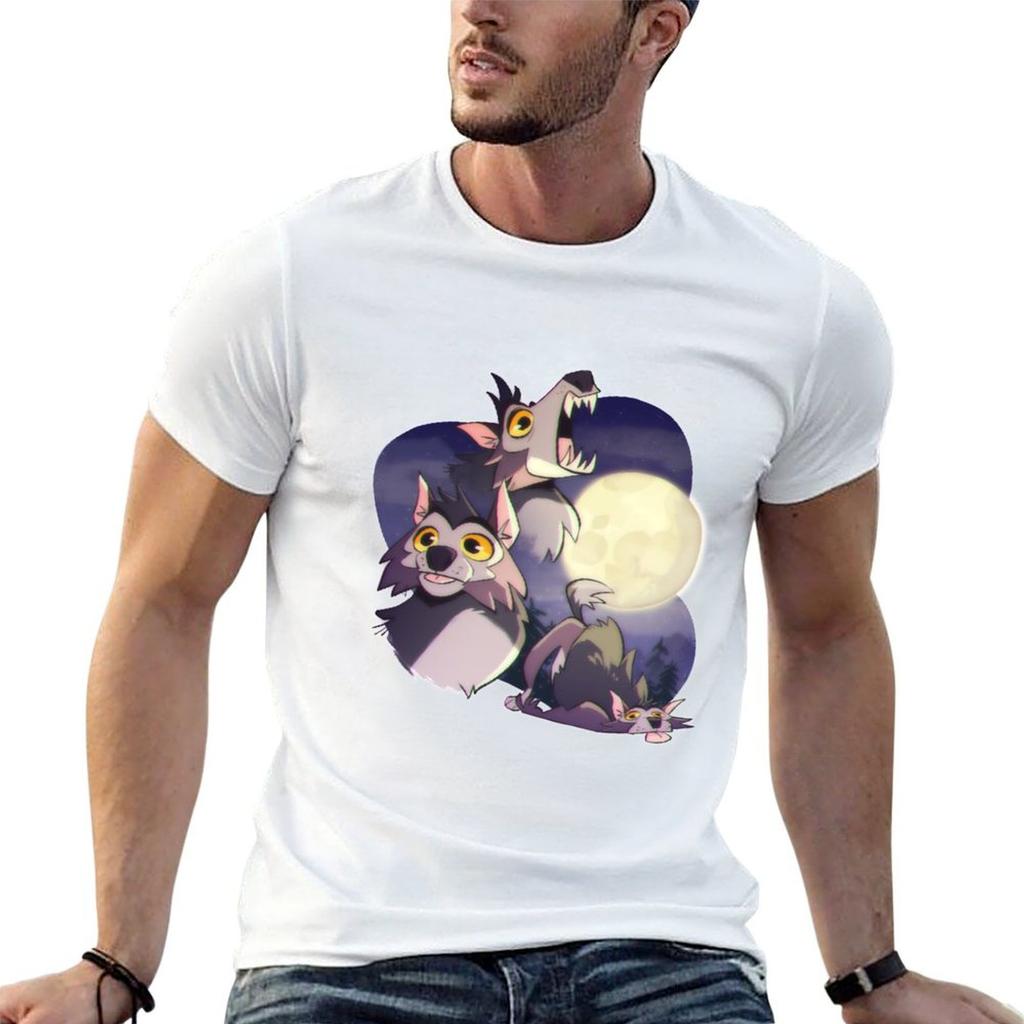 Three Wuff Moon TShirt t shirt custom print t shirts for Unisex slim fit Unisex t shirt cotton high quality Tshirt