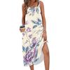 Sleeveless Boho Maxi Dress for Women with Floral Print Long Dress Suitable As Maxi Dress for Older Women and Maxi Dresses for Women Summer