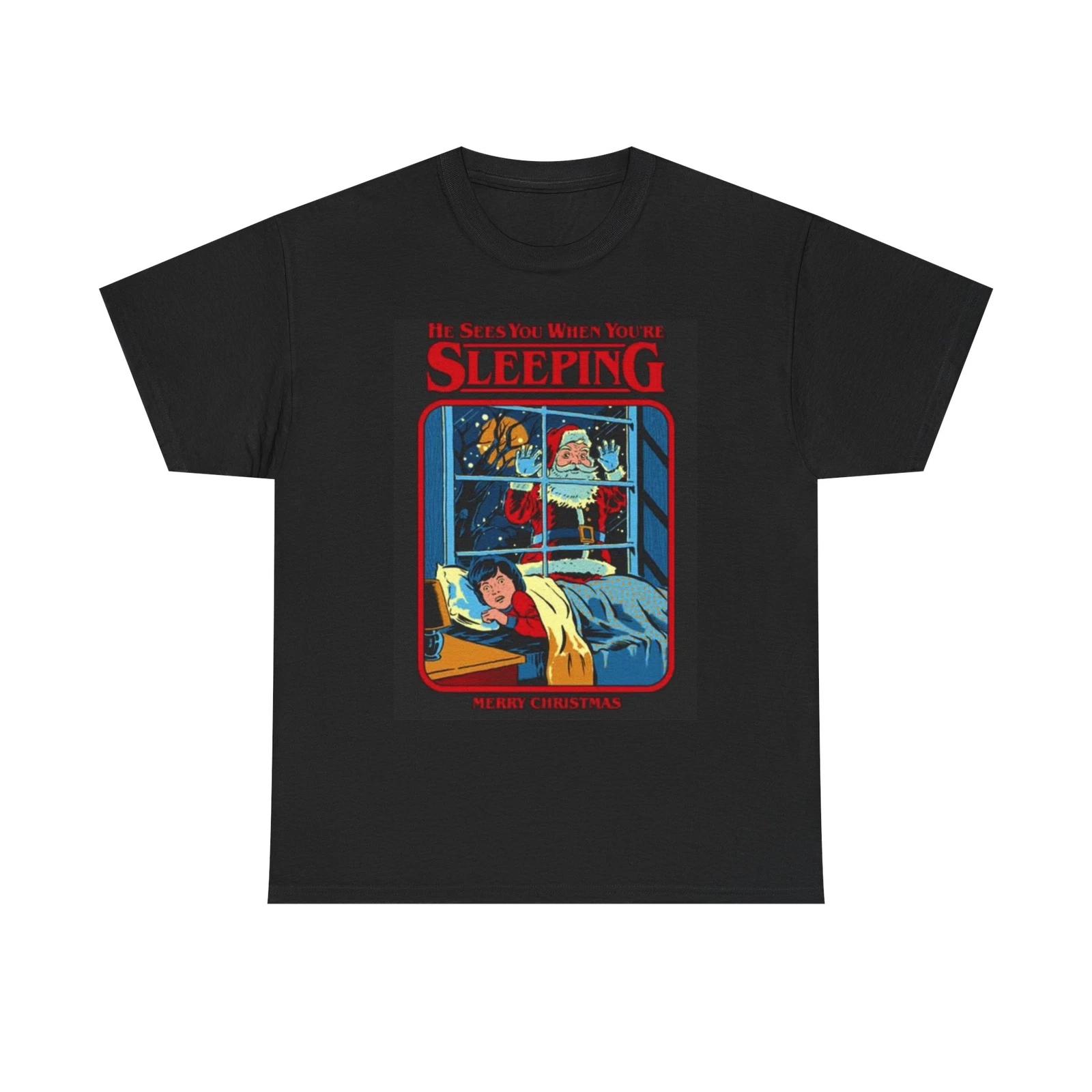 Men s and Women s T-shirts Christmas Comedy Santa M