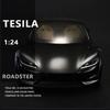 1:24 Scale Alloy Tesla Roadster Sport Car Model Diecast Metal Toy Vehicles Convertible Car Toy Boy Gift Collective Home Decor