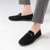 FUSHITON Driving Casual Łatwe do chodzenia Rozmiar Męskie mokasyny, wsuwane, buty, buty, modne, w, czarne, 26,5 cm