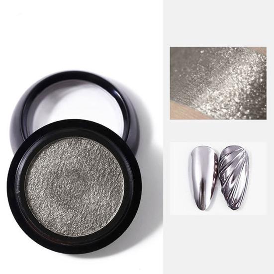 10G Mirror Effect Chrome Nail Powder Metallic Holographic Dip Nail Art Pigment Powder DIY Gel Acrylic Manicure Glitter Dust Decoration