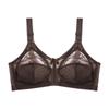 Full Cup Ultra-thin Large Size Bra Without Sponge Transparent Sexy Lace Women's Underwear