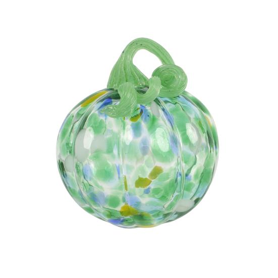 Mini Hand Blown Glass Pumpkin Ornament Collectible Thanksgiving Halloween Faux Crystal Pumpkin Hanging