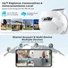 4K 8MP Smart WiFi Security Camera HD Video Automatic Tracking Day/night Vision Person Detection Motion Alert Two-way Audio Home Security Monitoring