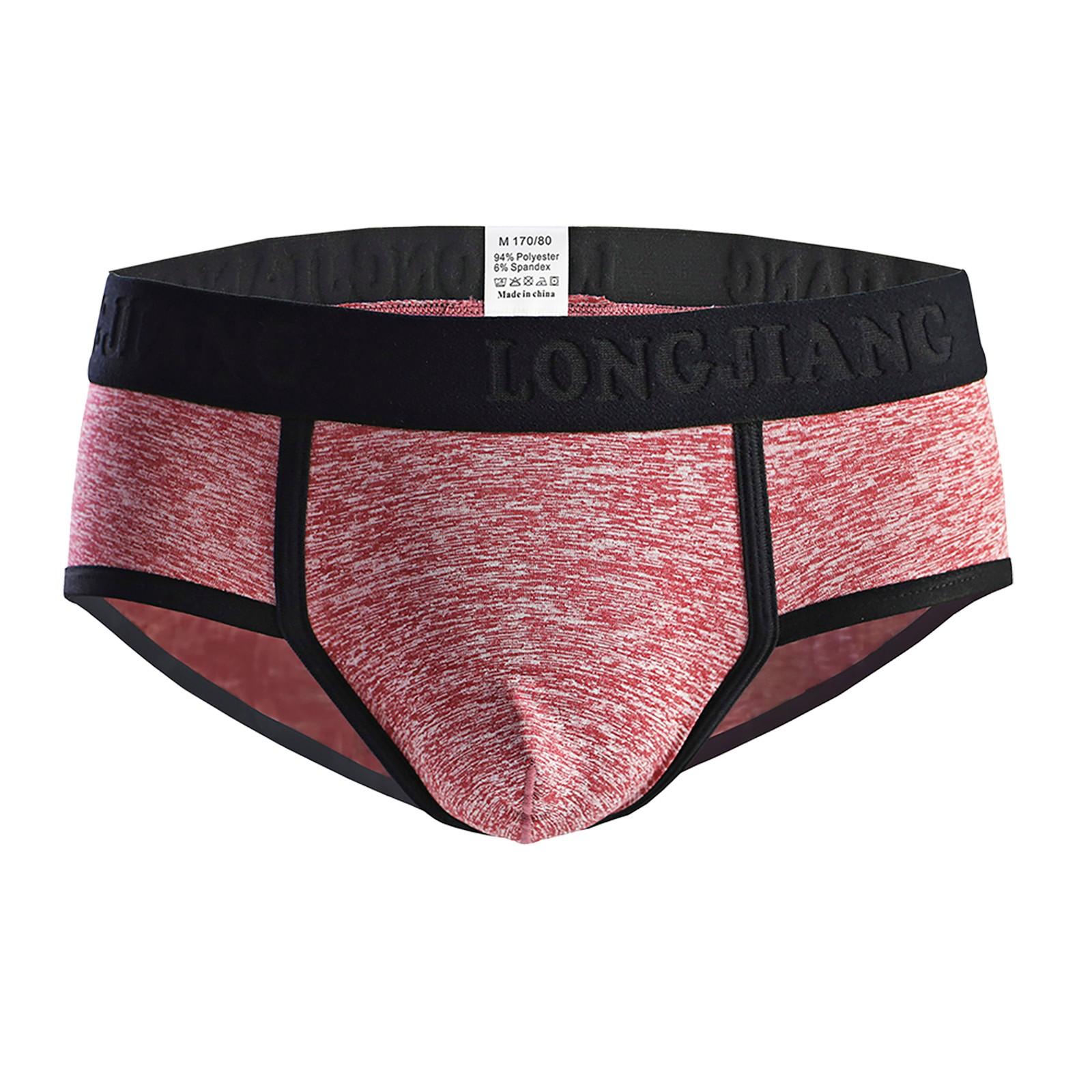 Мужские удобные тонкие дышащие сексуальные треугольные однотонные трусики со средней — фото 3