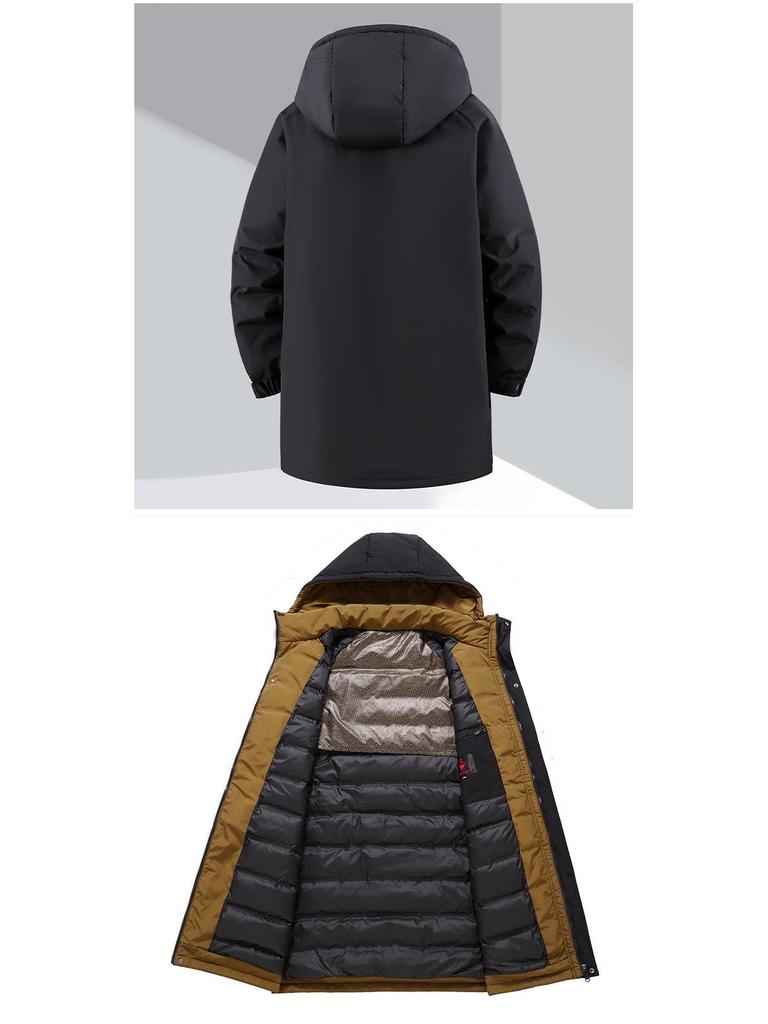 Men's Plus Size Casual Winter Down Jacket - Lightweight, Trendy, and Loose Fit