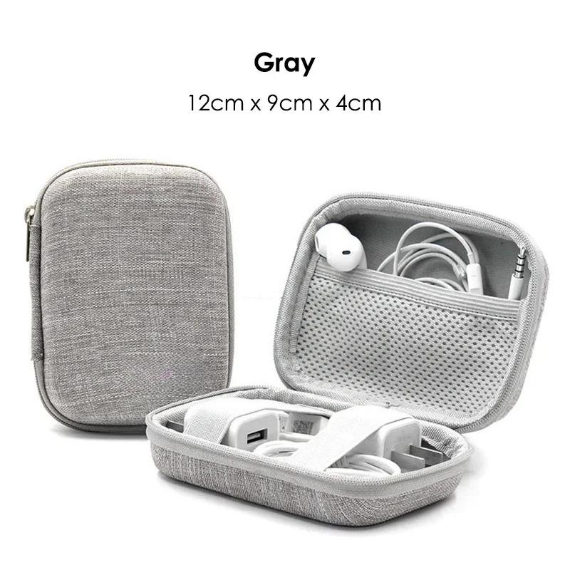 Portable Mini Hard Shell Digital Gadgets Storage Bag Earphone Charger Case Data Cable U Disk Organizer