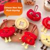 Lion Awakening Chinese New Year Plush Keyring Chinese Style Lion Dance Brooch  Lunar New Year