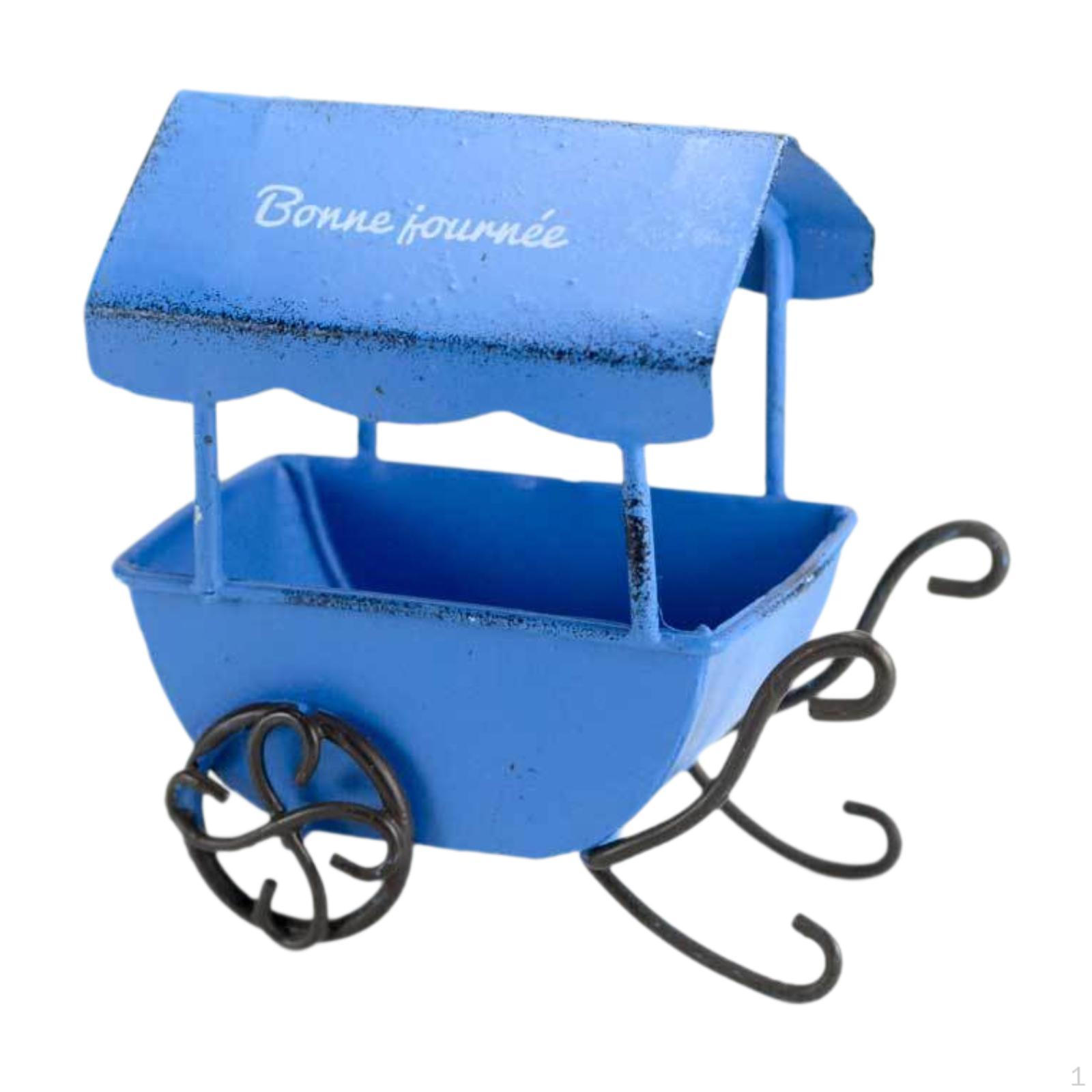 

Decorative Wheelbarrow Kitchen Cart for Planter And Crafts синій