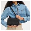 Coach Bandit 24 Logo Logo Buckle Closure Cow Leather Crossbody Shoulder Bag Medium Women's Black