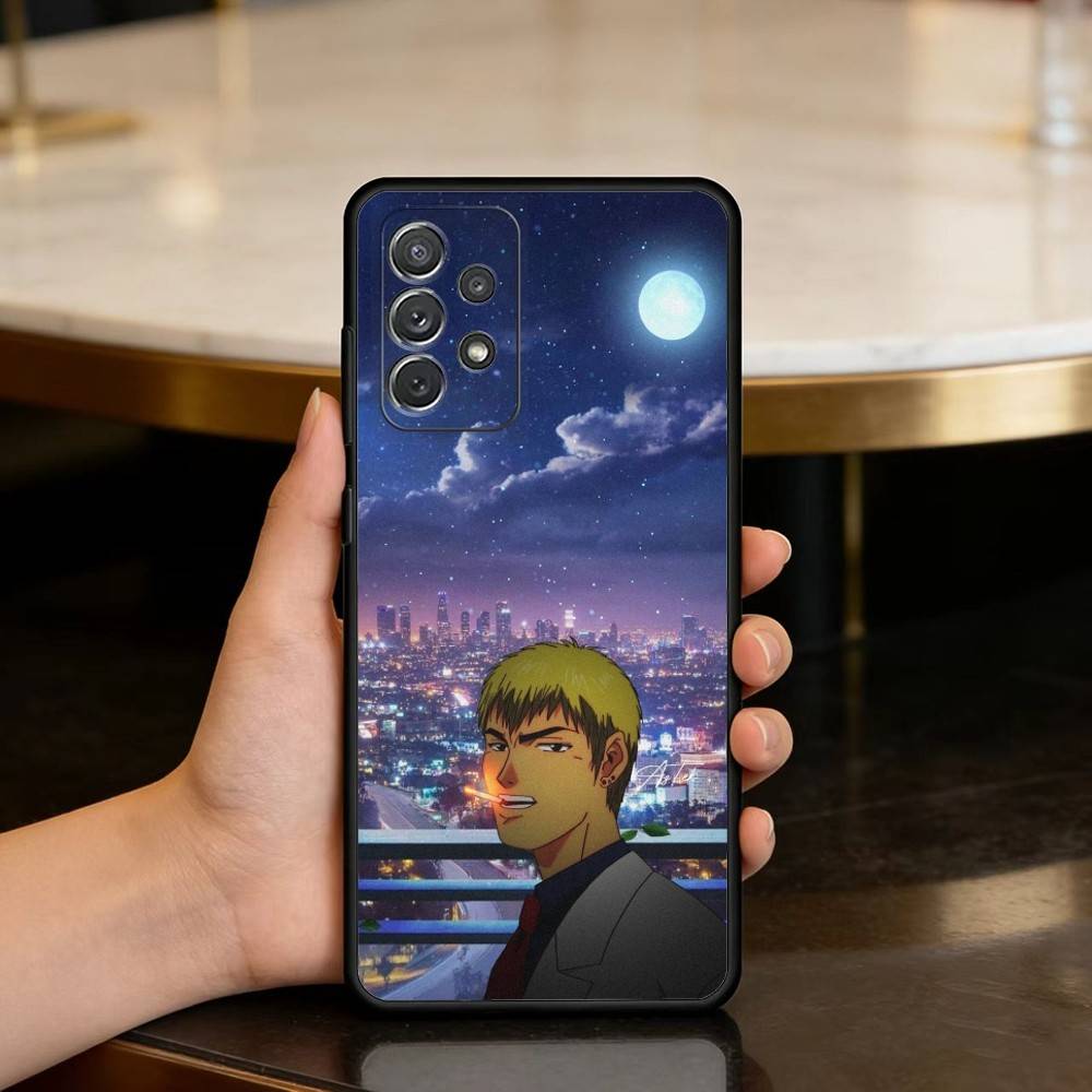 GTO G-Great T-Teacher O-Onizuka Phone Case For Samsung Galaxy A73,A72,A71,A70,A53,A52,A51,Soft Silicone Black Cover