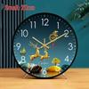 Elegant Multifunctional Clock: Desk, Wall, Table, or Floor Use – Light Luxury Ornament with Simple Pendulum