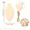 50pcs Unfinished Wooden Light Bulbs and Wooden Chips DIY Blank Christmas Wooden Hanging Decorations Hanging Ornaments for Christmas