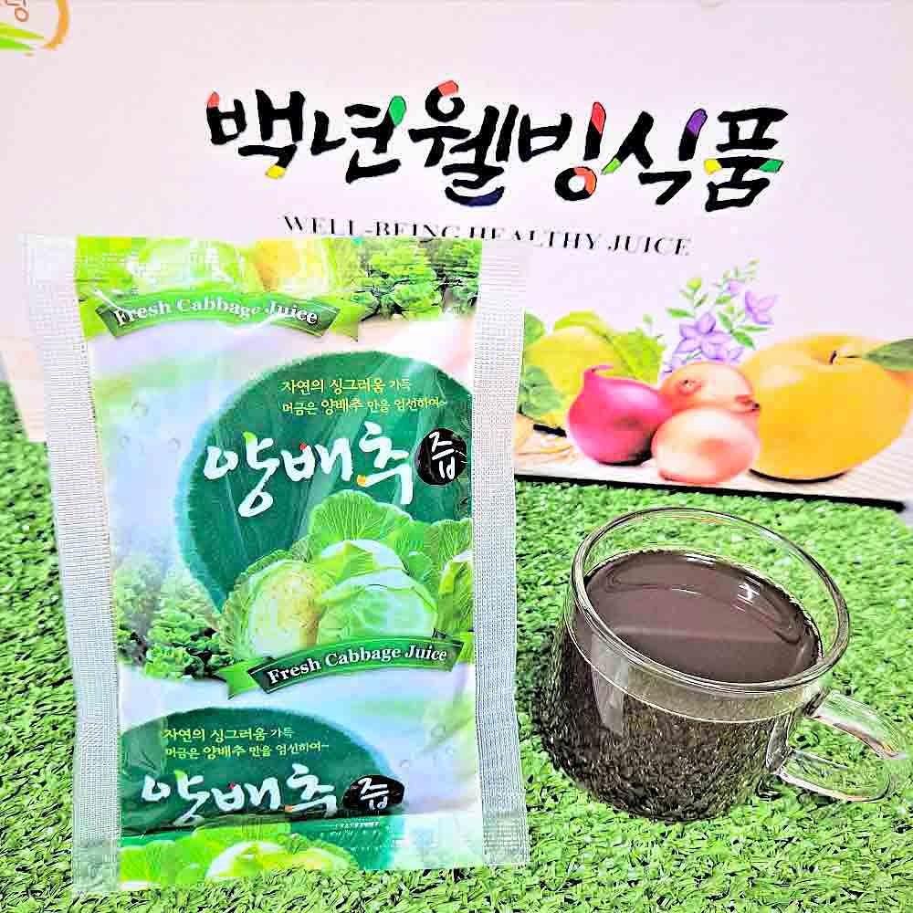 Baeknyeon Wellbeing Food 100% Muan, Jeonnam Cabbage Juice 150 pcs 100ml