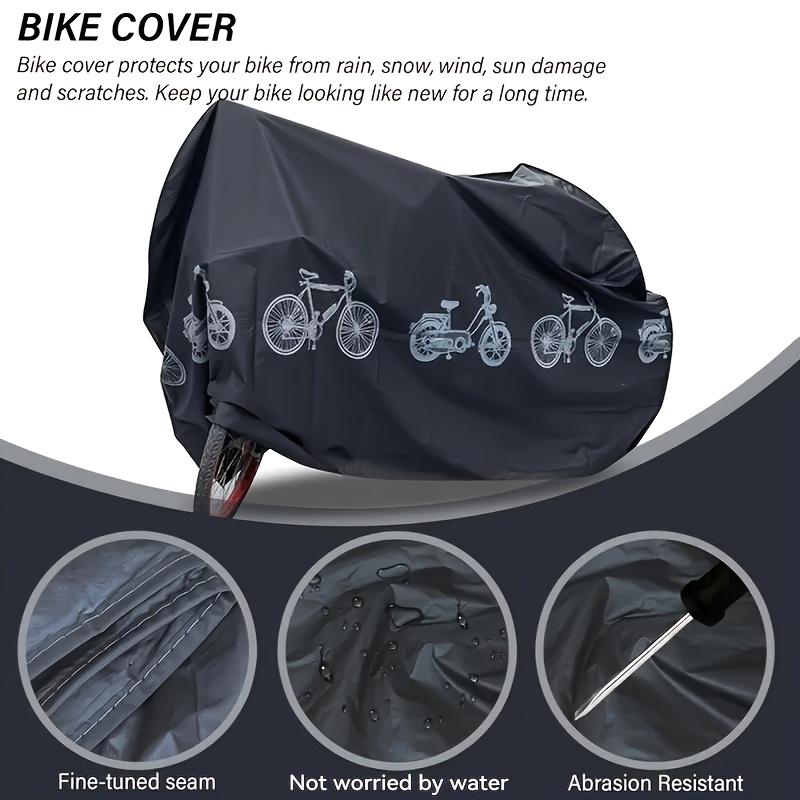 Heavy Duty Waterproof Bike Cover 200x100cm Dustproof Sun Protection Outdoor Bicycle Tent Thick Cartoon Design Mountain Bike Storage Cover