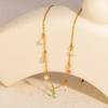 Accessories Mixed Color Bead Necklace Niche Exquisite Cherry Inlaid Zircon Clavicle Chain Cross Pendant Necklace Female