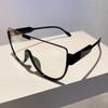 Halbrunde Sonnenbrille Damen Mode Monoblock Outdoor-Brille Vintage Shades Ins Trend Neu UV400 Brillen