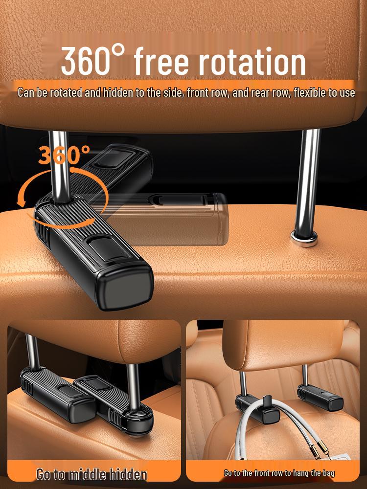 Rear Seat Car Phone Holder & Hook Combo