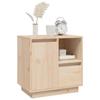 Table de chevet - Maison Exclusive - Bois de pin massif - 50 x 34 x 50 cm - Grand espace de rangement