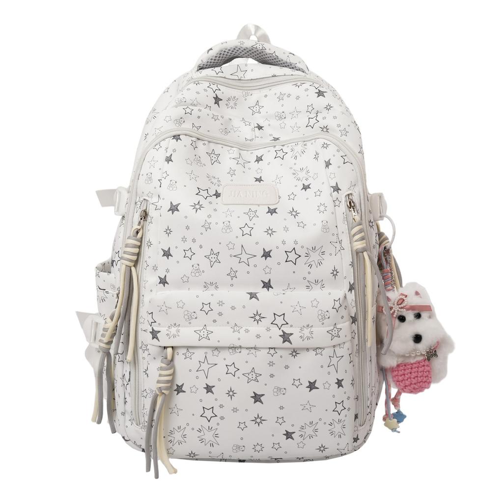 Schoolbag Schoolbag Junior High School Girls High School Students Large Capacity 1011 New Backpack Female Students High Value Wind Shoulder Bag