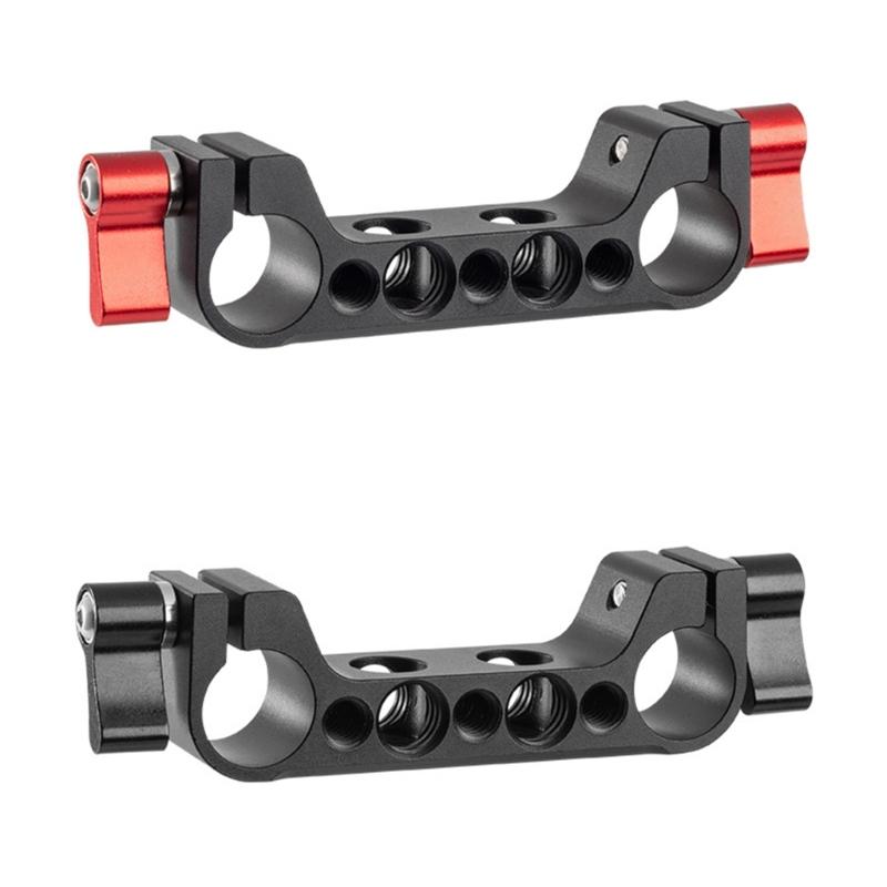 Lightweight 15mm Railblock 15mm Rod Clamp with 1/4inch Thread for 15mm DSLR Camera Rig Shoulder Support Rail Systems