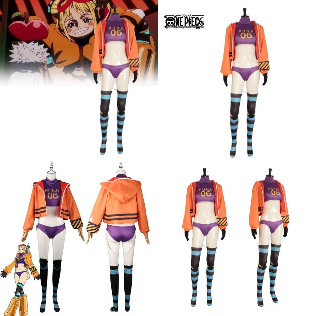 Einzigartiges Punk-06 York Cosplay-Outfit mit dehnbarem Spandex und lebendigen Farben