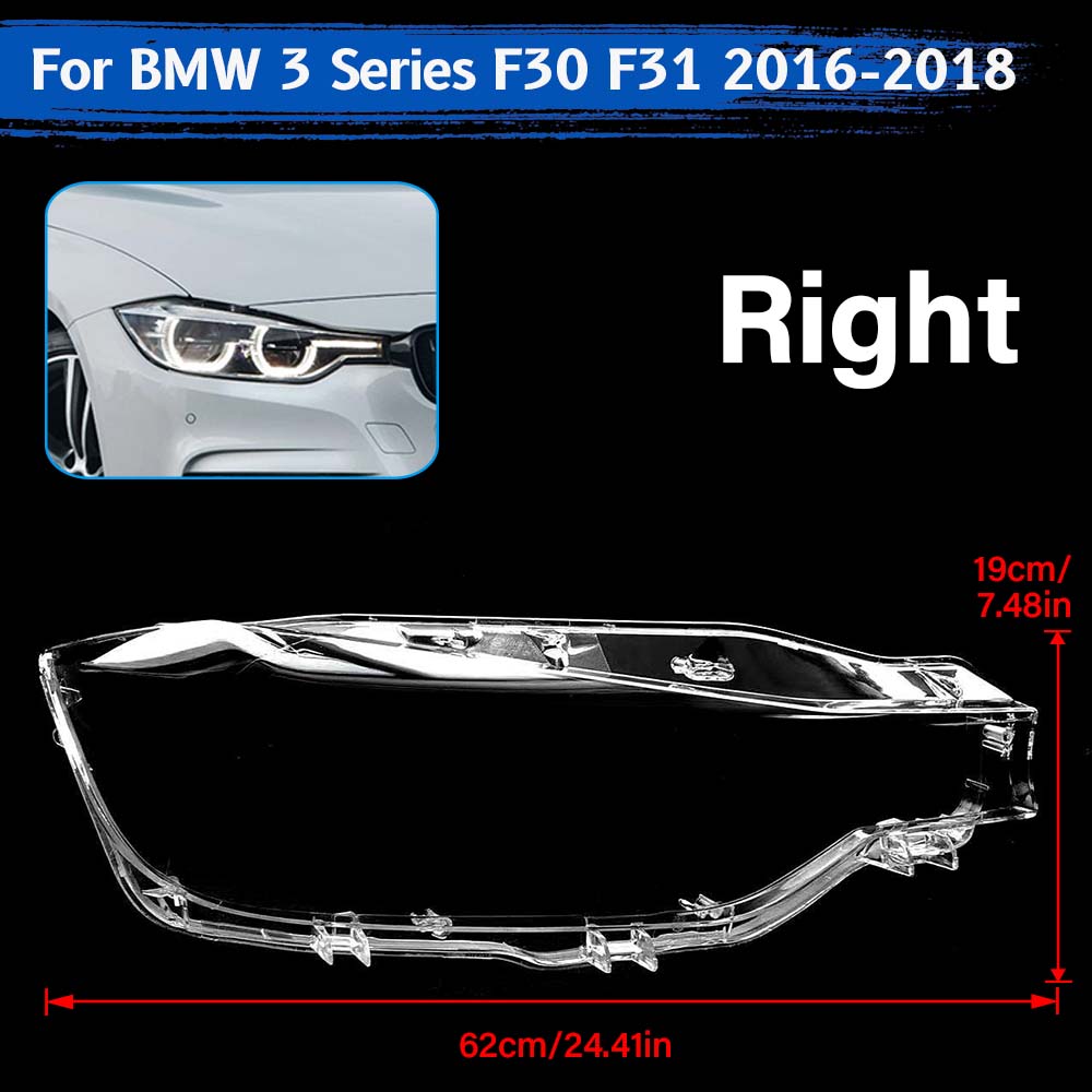 

Для BMW 3 серии F30 F31 2016-2018 Передняя Защитная Крышка Стекла Фары Автомобиля Абажур Корпус Прозрачный Корпус Фары Лампа