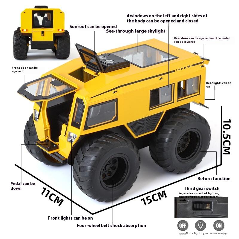 1/24 Scale Russia Sherp ATV Model Car with LED Lights - Realistic Detail for Kids' Adventure Play - Cross-Country Fun, Toy Vehicle