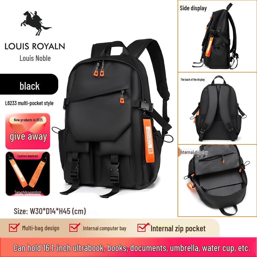 Men's Lightweight Large Capacity Travel and Laptop Backpack, Ideal for High School or College Students