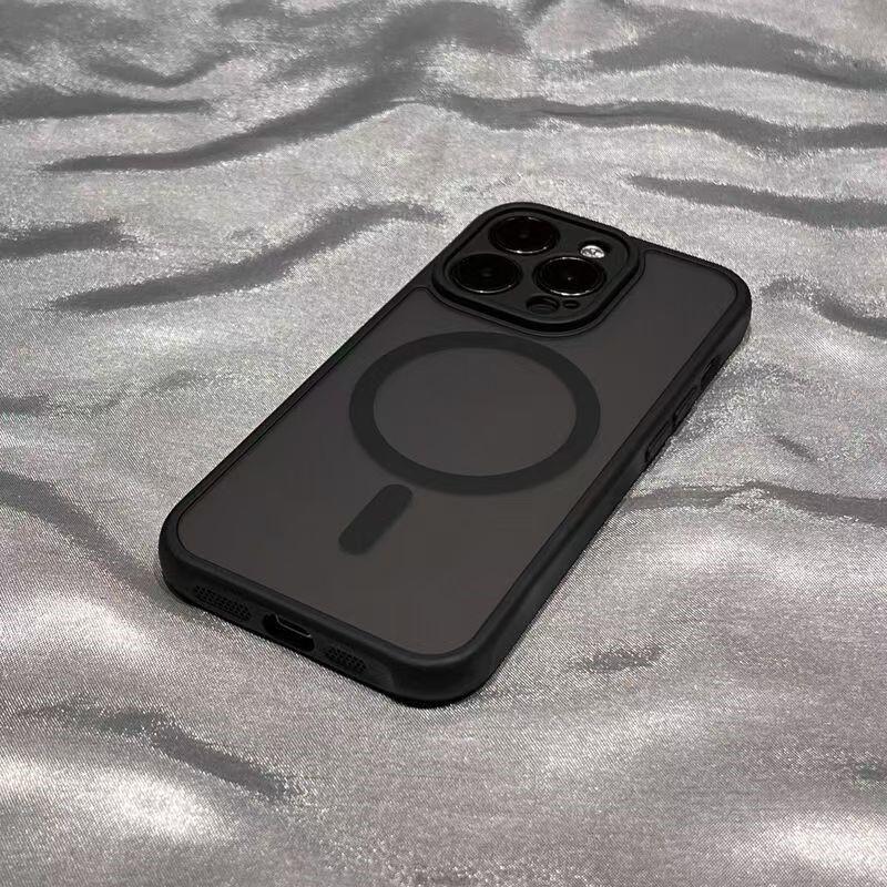 New Black Transparent For Magsafe Magnetic Case For iPhone 17 16 15 14 13 12 11 Pro MaxWireless Charging Acrylic Hard Cover