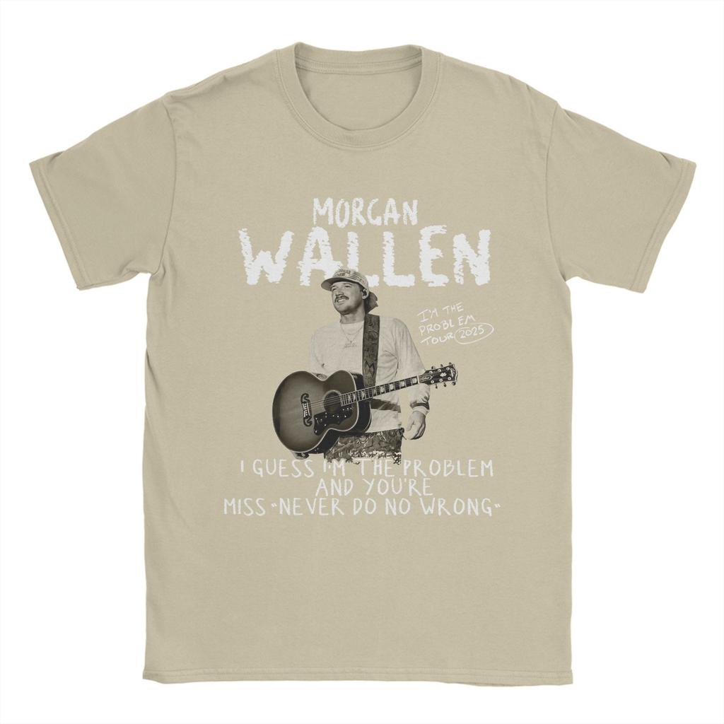 Morgans Wallens T-Shirt Men  Fashion Pure Cotton Tee Shirt Crew Neck Short Sleeve T Shirts Plus Size Clothes