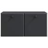 Wall Mounted TV Cabinet 59.5 X 31 X 30 Cm Black
