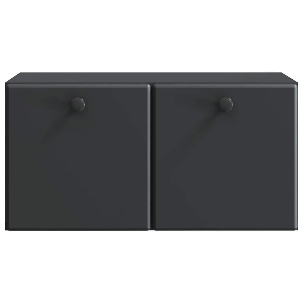 Wall Mounted TV Cabinet 59.5 X 31 X 30 Cm Black