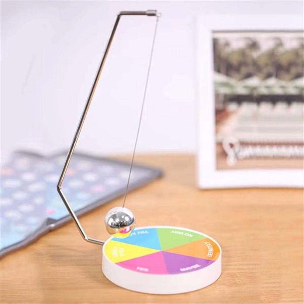 Pendulum Selector Magnetic Decision Maker Dynamic Desk Toy Pendulum Swinging Balls  Office Desk