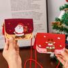 Christmas Handmade Felt Crossbody Bag, Children's Cartoon Non-woven Fabric Coin Purse, Christmas Candy Backpack