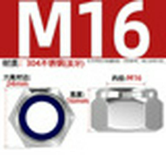 304 Stainless Steel Nylon-Insert Lock Nut DIN985